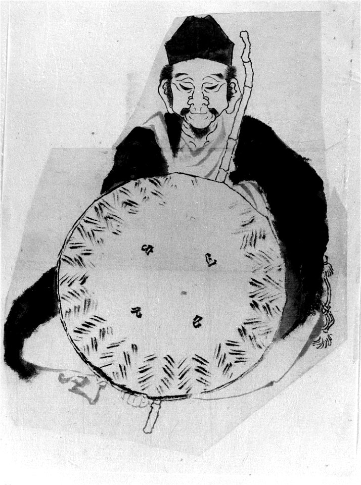 Katsushika Hokusai - Portrait of the Poet Matsuo Bashō (^) - 56.121.11 - Metropolitan Museum of Art
