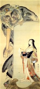 Kawanabe Kyosai EnmaToJigokudayu-zu