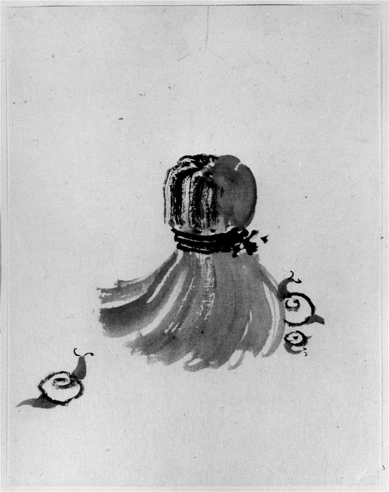 Katsushika Hokusai - Snails and Tawashi Scrubber - 56.121.34 - Metropolitan Museum of Art