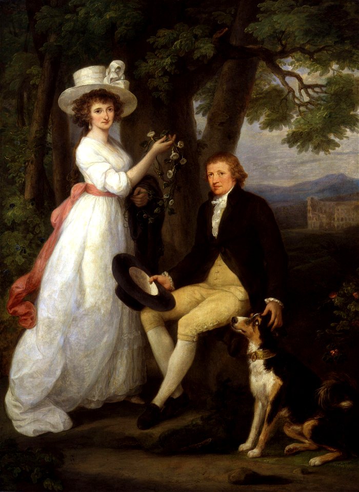 Anna Maria Jenkins; Thomas Jenkins by Angelica Kauffmann