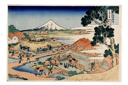 Katsushika Hokusai (1760-1849), Theeplantage van Katakura (1829-33)