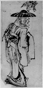 Katsushika Hokusai - Fuji Musume, the Wisteria Maid - 56.121.39 - Metropolitan Museum of Art