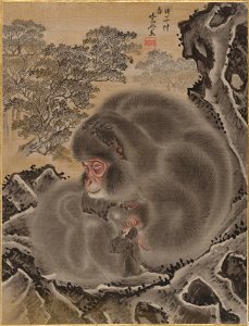 Kawanabe Kyōsai - Monkeys - 14.76.61.9 - Metropolitan Museum of Art