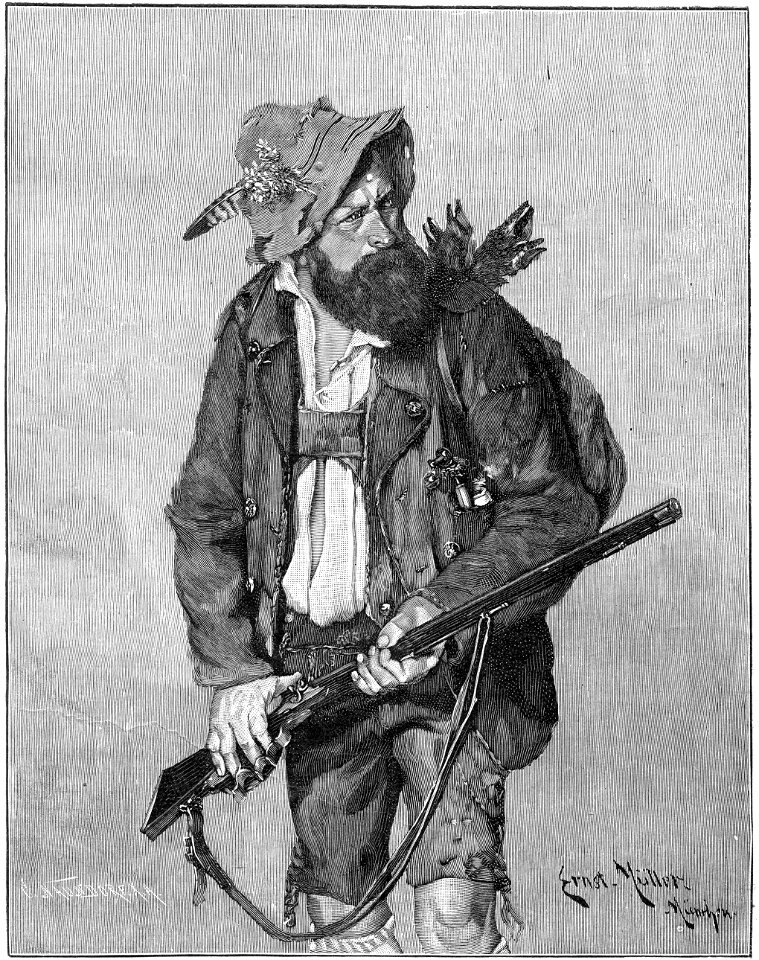 Kath. Illustratie 1894 Gefahr (Der Jäger), Ernst Immanuel Müller