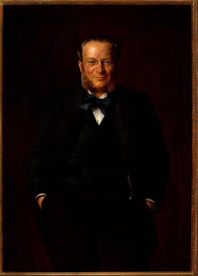 Kazimierz Teofil Pochwalski - Portrait of Hipolit Wawelberg - MP 1266 MNW - National Museum in Warsaw