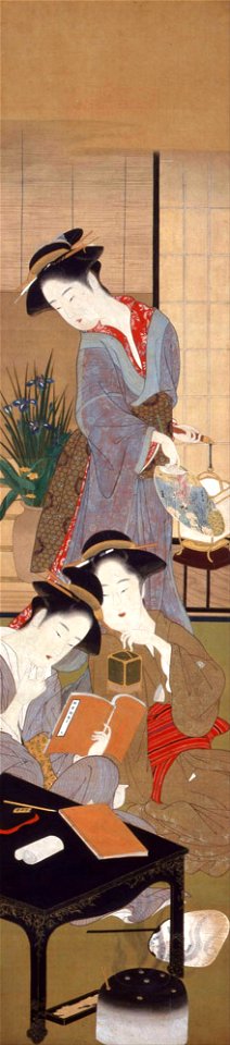 Katsukawa Shunsho - WOMEN AND EVENTS OF THE 12 MONTHS - Google Art Project