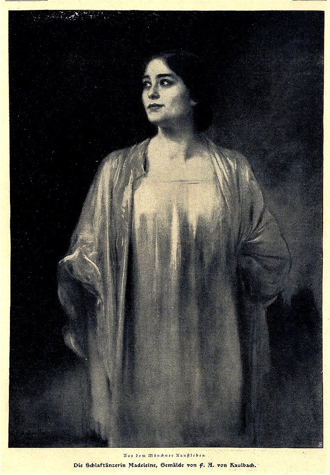 Friedrich August von Kaulbach - Die Schlaftänzerin Madeleine (Magdeleine Guipet), 1904