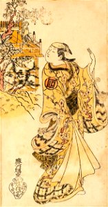Katsukawa Terushige - Actors Sanogawa Mangiku and Ichikawa Danjuro II, early 1730s