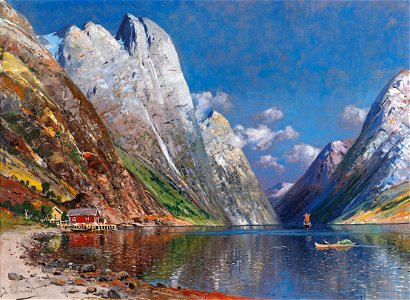 J Holmstedt Große Fjordlandschaft