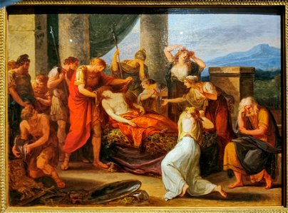 Kauffmann, Angelika — Aeneas trauert um den von Turnus getöteten Pallas (Ölskizze 1786)