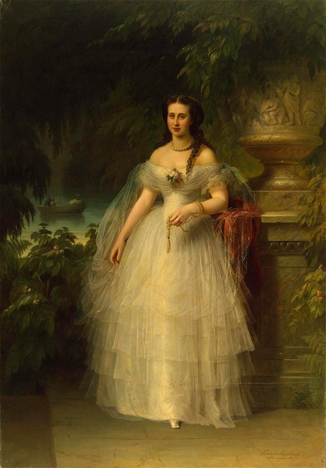 Alexandra Iosifovna by F.A. Kaulbach (1857)