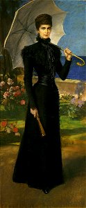 Kaiserin Elisabeth auf Korfu - Pastell von Friedrich August Kaulbach, nach 1898