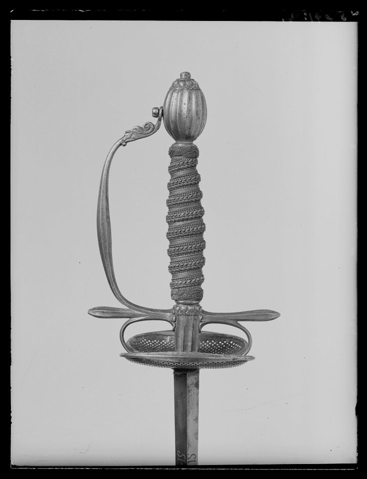Kavaljersvärja, duellvapen, Frankrike 1660-1680 c - Livrustkammaren - 28074