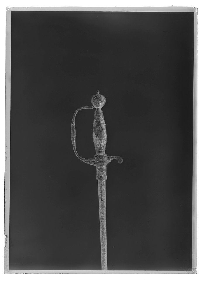 Kavaljersvärja , Tyskland ca 1750 - Livrustkammaren - 51860-negative