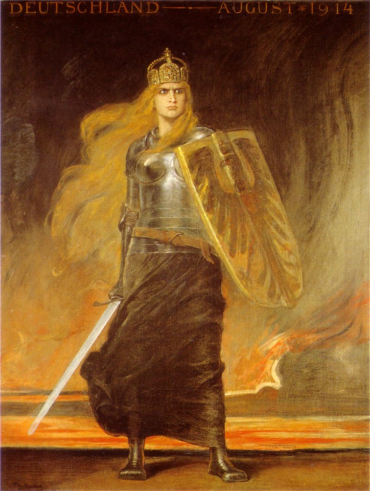 F A von Kaulbach Germania 1914