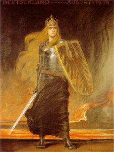 F A von Kaulbach Germania 1914
