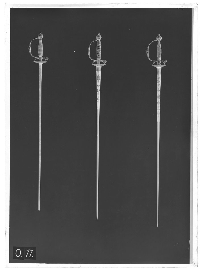 Kavaljersvärja, Frankrike, 1750-1760 - Livrustkammaren - 783-negative