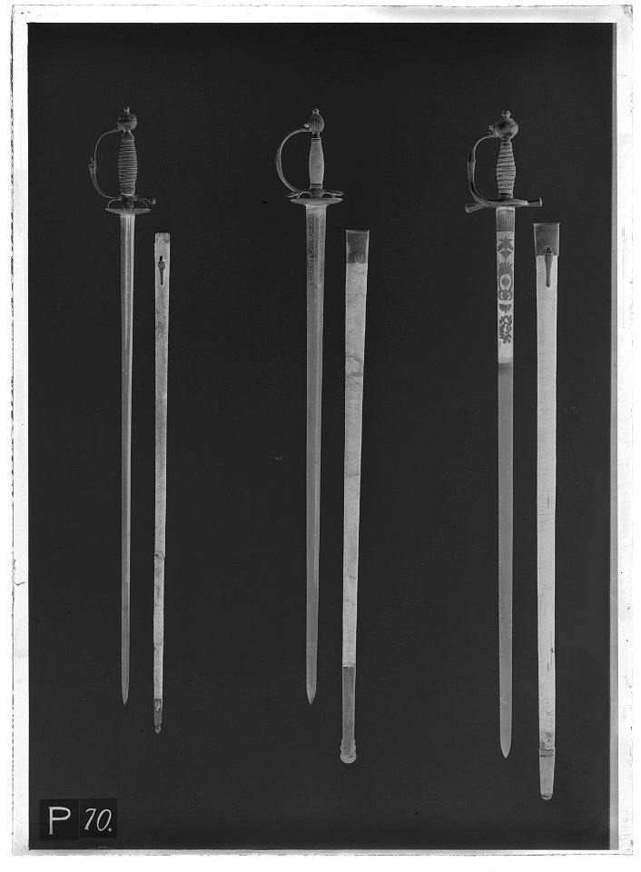Kavalleriofficersvärja, Sverige, 1700-talets mitt - Livrustkammaren - 9350-negative