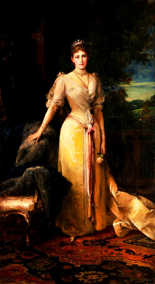 Friedrich August von Kaulbach - Portrait of 18 year old Alexandra Feodorovna
