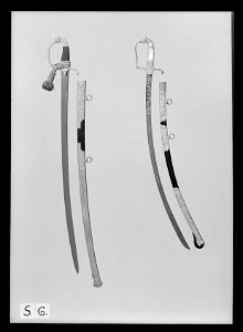 Kavalleriofficerssabel, Sverige, 1800-talets första hälft, fäste av s. k - Livrustkammaren - 60708