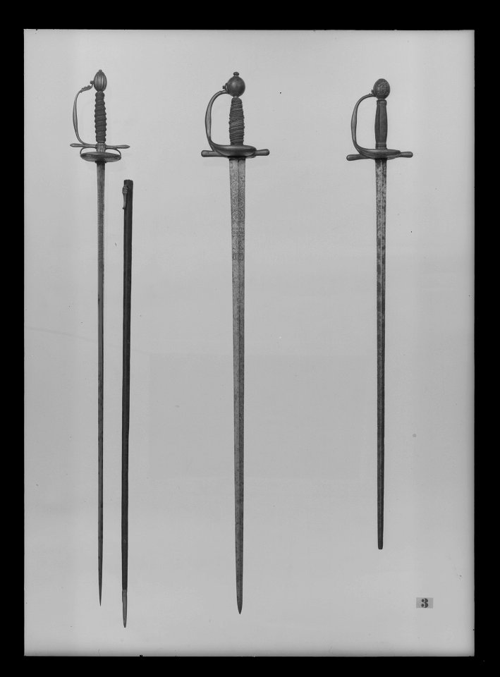 Kavaljersvärja, duellvapen, Frankrike 1660-1680 c - Livrustkammaren - 78607