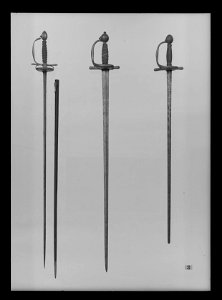Kavaljersvärja, duellvapen, Frankrike 1660-1680 c - Livrustkammaren - 78607