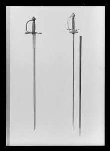 Kavaljersvärja, duellvapen, Frankrike 1660-1680 c - Livrustkammaren - 9825