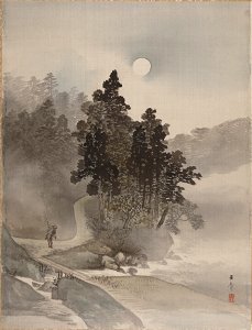 Kawabata Gyokushō - Traveling by Moonlight - 14.76.61.66 - Metropolitan Museum of Art