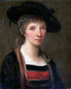 Angelika Kauffmann Selbstbildnis in Bregenzerwälder Tracht 1781FXD