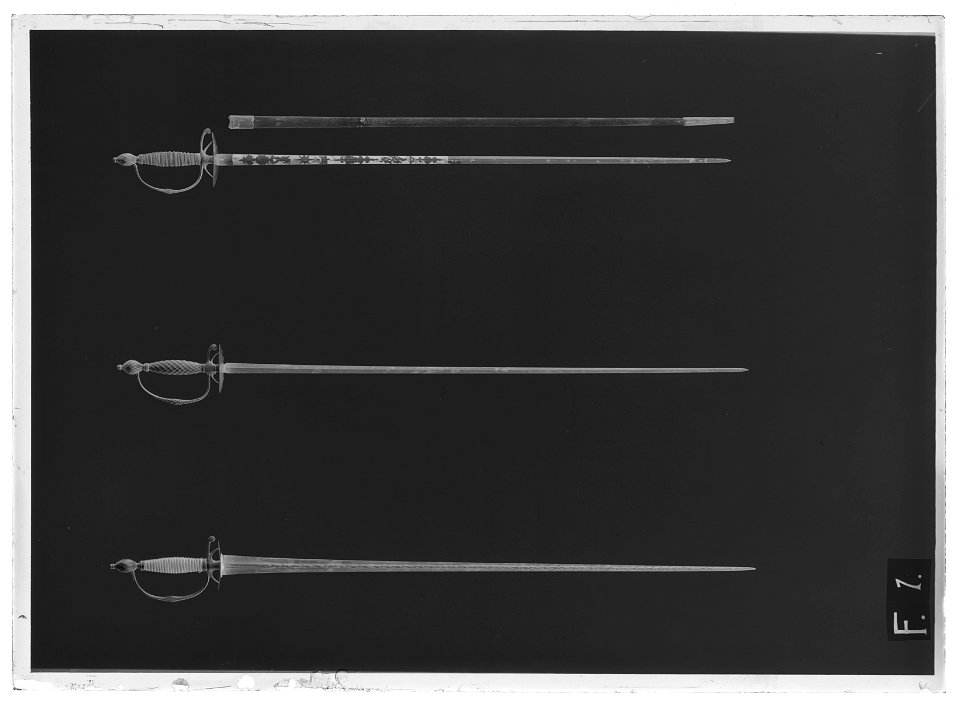 Kavaljersvärja, Frankrike, 1780-tal - Livrustkammaren - 77819-negative