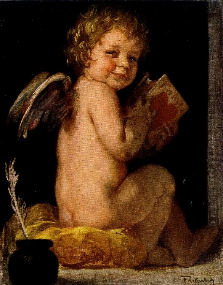 Friedrich August von Kaulbach - Amors Chronik
