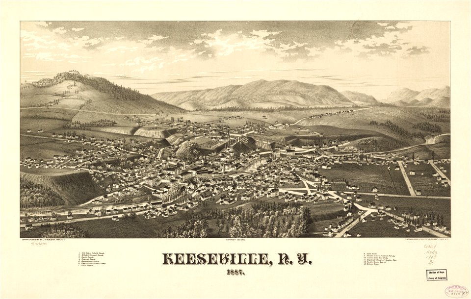 Keeseville, N.Y. 1887. LOC 75694788