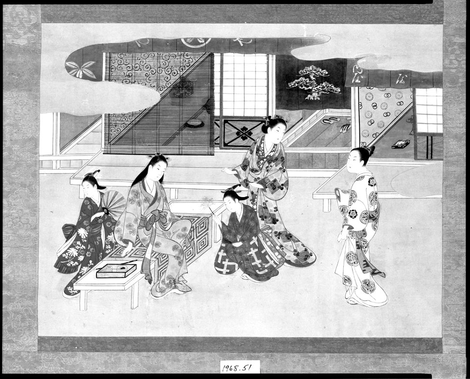 Kawamata Tsuneyuki - Five Courtesans - 1968.51 - Arthur M. Sackler Museum