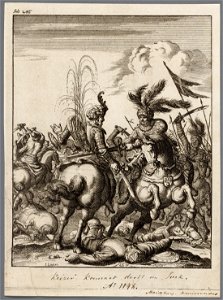 Keizer Koenraad III doorklieft in een ruitergevecht een Saraceen tot aan de gordel, objectnr A 41606