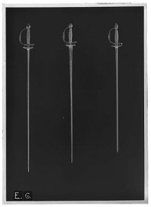 Kavaljersvärja klinga Spanien c. 1800 - Livrustkammaren - 35032-negative