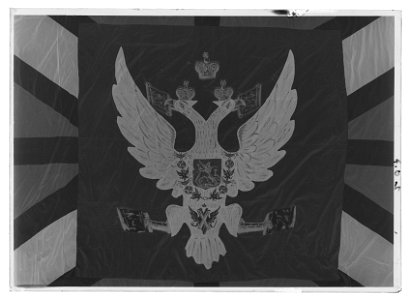 Kejserlig rysk flagg - Livrustkammaren - 35646-negative