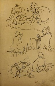 Kawanabe Kyōsai - Sketches of East Asian Legendary Figures - 37.138 - Metropolitan Museum of Art