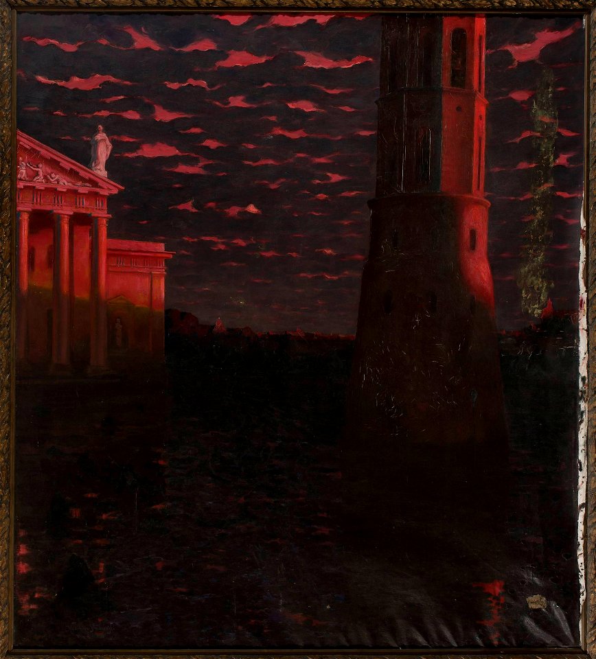 Kazimierz Stabrowski - Vilnius – Cathedral Bell Tower - MP 481 MNW - National Museum in Warsaw