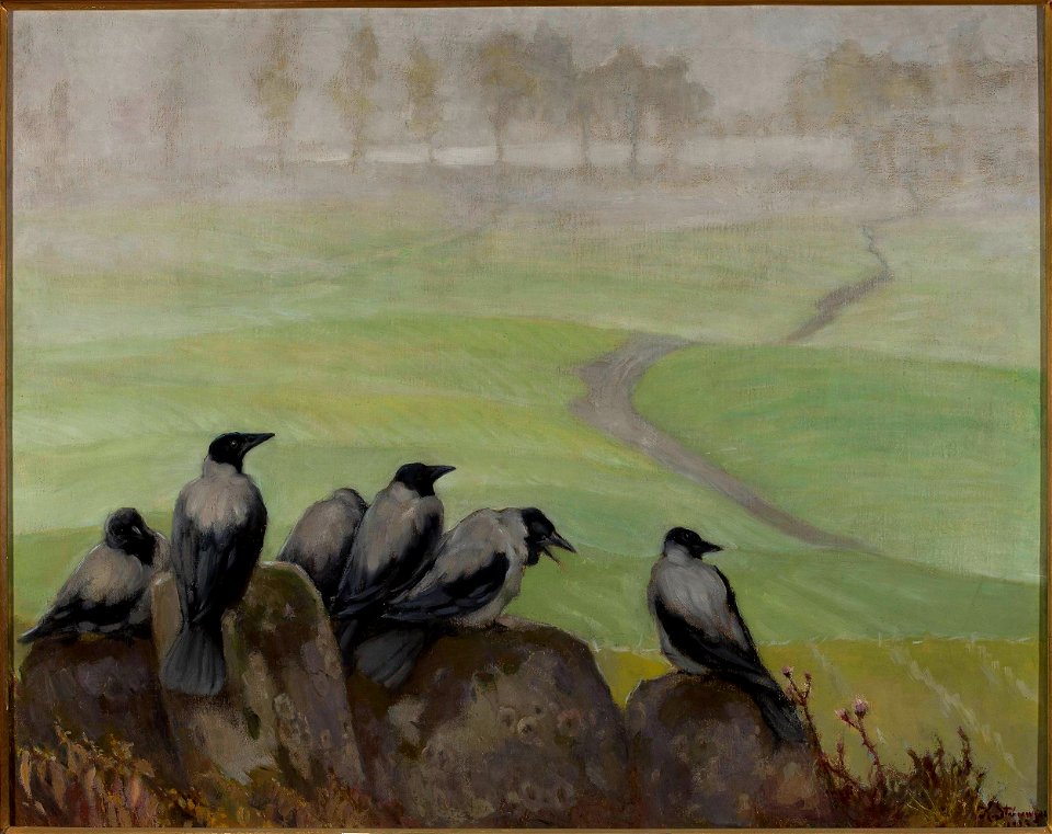 Kazimierz Stabrowski - Crows – Council of Seniors - MP 458 MNW - National Museum in Warsaw