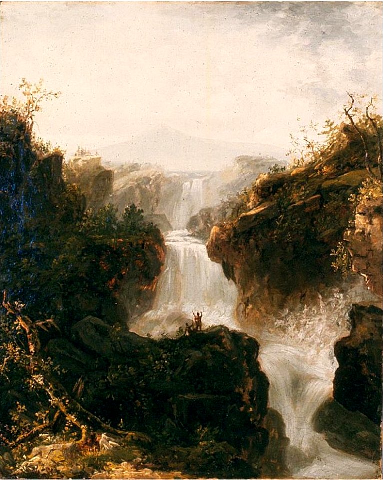 View of Triphammer Falls, Ithaca, NY by John Frederick Kensett