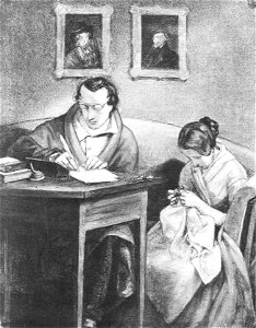 Georg Friedrich Kersting - Ernst und Ännchen auf dem Sofa