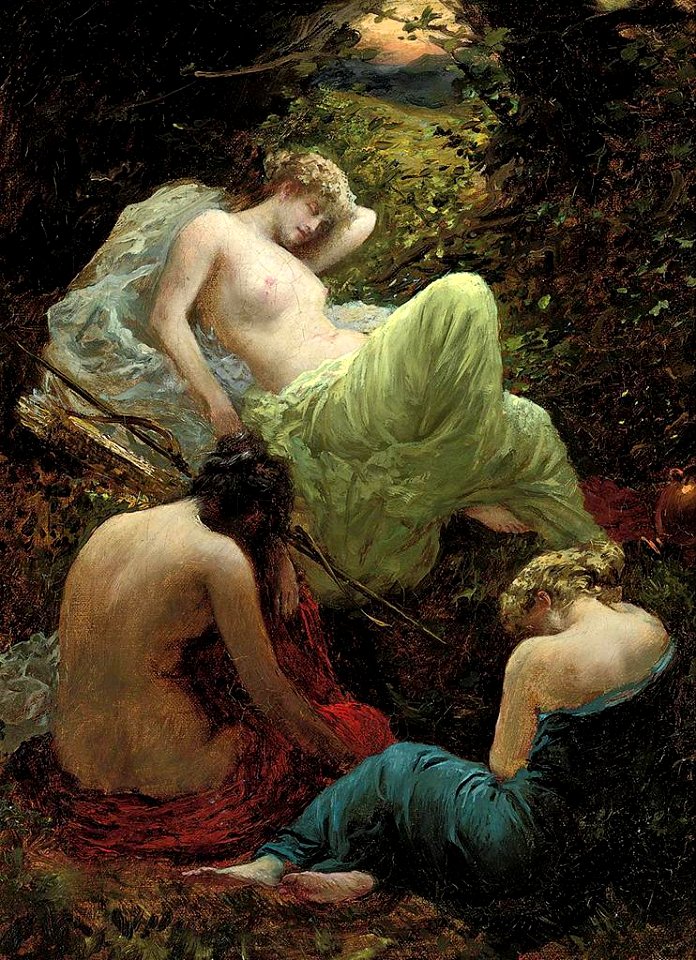 Thomas Kennington - The Siesta of Diana, 1898