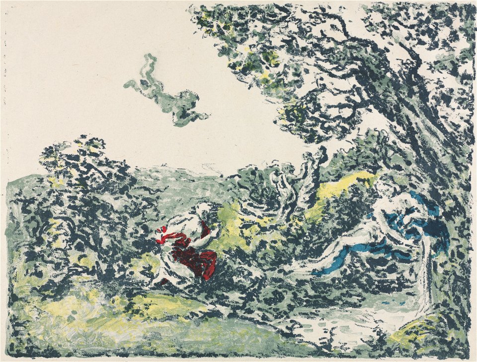 Ker Xavier Roussel (French, 1867-1944) - Satyr and Flying Cupid - 1956.281 - Cleveland Museum of Art