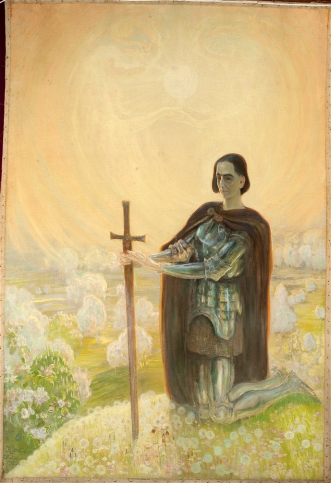 Kazimierz Stabrowski - Prayer at the battle field - MP 4680 MNW - National Museum in Warsaw
