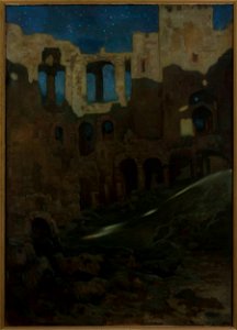 Kazimierz Stabrowski - Ruins of the Krzyżtopór castle in Ujazd - MP 444 - National Museum in Warsaw