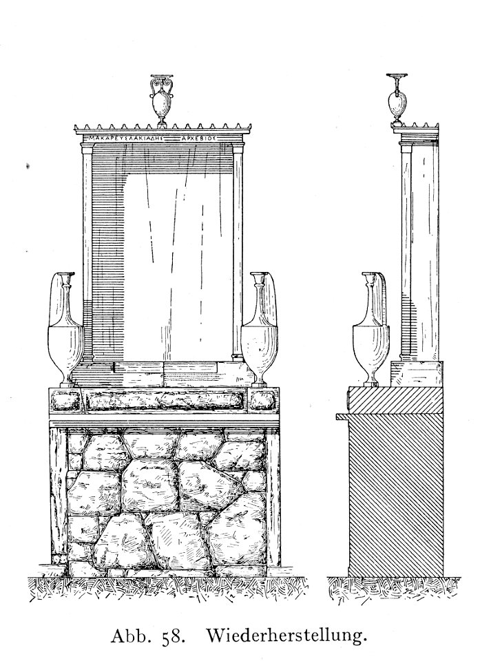 Kerameikos Grab des Makareus (Der Friedhof am Eridanos, Abb. 58)