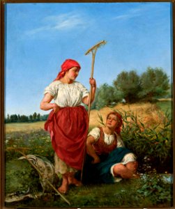 Kazimierz Teofil Pochwalski - Harvesting women - MP 793 MNW - National Museum in Warsaw