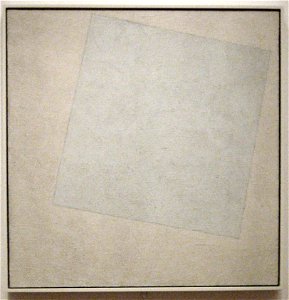 Kazimir Malevich - 'Suprematist Composition- White on White', oil on canvas, 1918, Museum of Modern Art