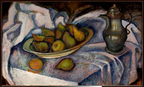 Kazimierz Sichulski - Still life with a kettle, a pear and a lemon - MP 4002 MNW - National Museum in Warsaw