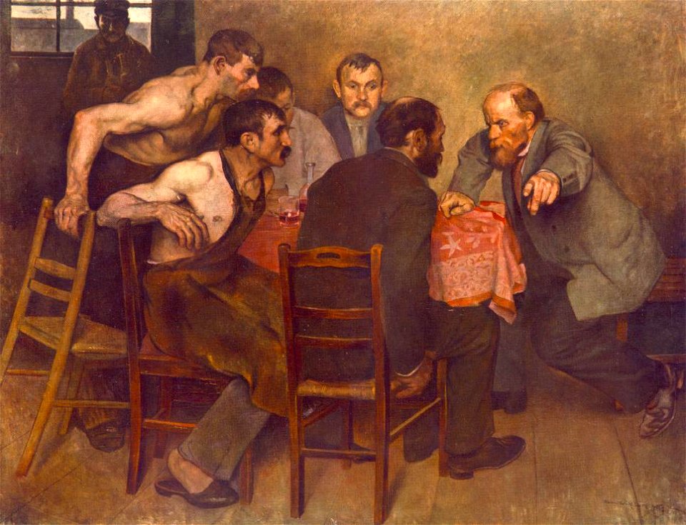 Kernstok Agitating in the Factory Cantine 1897